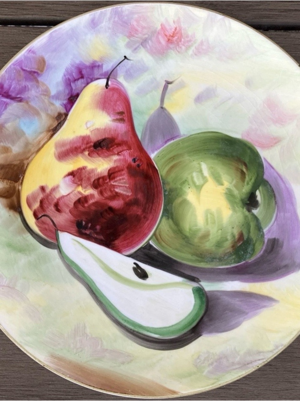 St Clair Japan Decorative Plate Fruit Design Hand Painted -8” Vintage